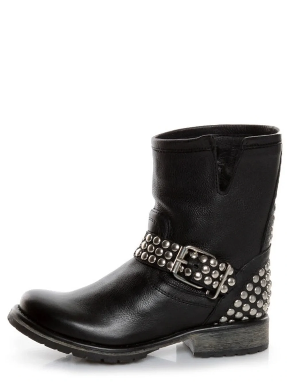 {Steve Madden} Fraankie Leather Studded Ankle Boots
